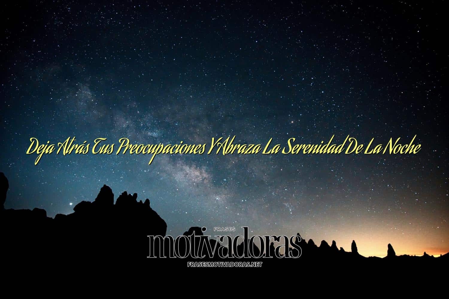 Deja Atrás Tus Preocupaciones Y Abraza La Serenidad De La Noche